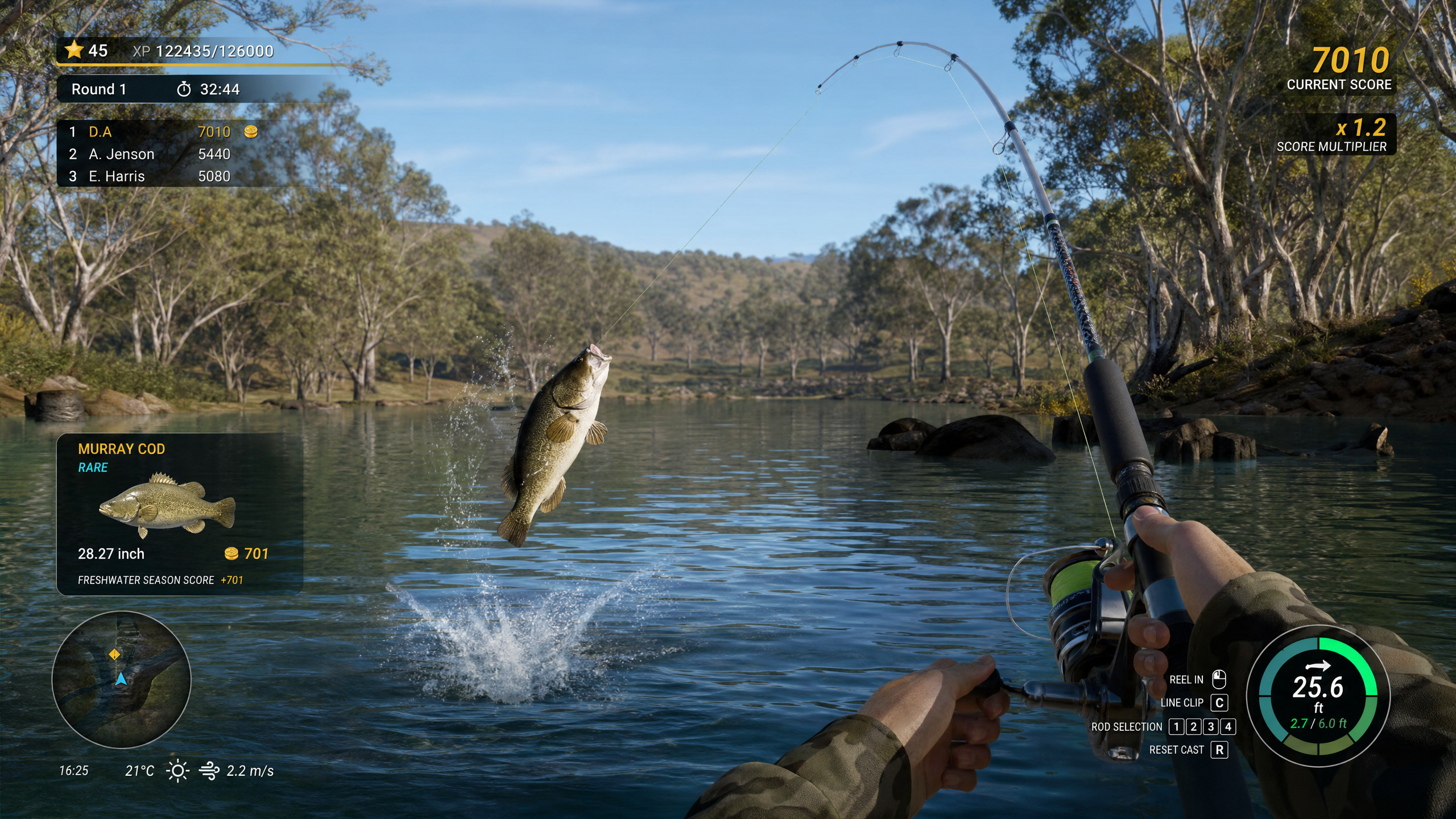 Fishing Planet — Australian river scene